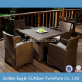 Grosir Patio Wicker Furniture Dining Set Kenyamanan
